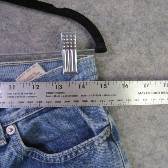 Tommy Hilfiger Jeans Womens 6 Blue High Rise Tapered Leg 100% Cotton Mom Fit - Picture 4 of 11